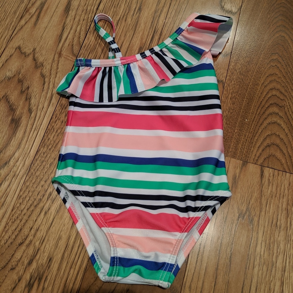Gymboree striped swimsuit 6-12 months